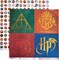 Harry Potter 12" x 12" 12-Sheet Decorative Double Sided Paper Pack for Scrapbooking and Crafts - Hogwarts Houses